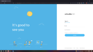 Logging in to Articulate 360 from web browser – Solutions @ CPM